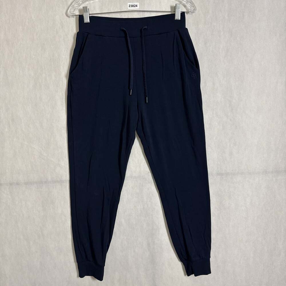 Cozy Earth Women's Small Blue Bamboo Viscose Stretch Drawstring Jogger Pants